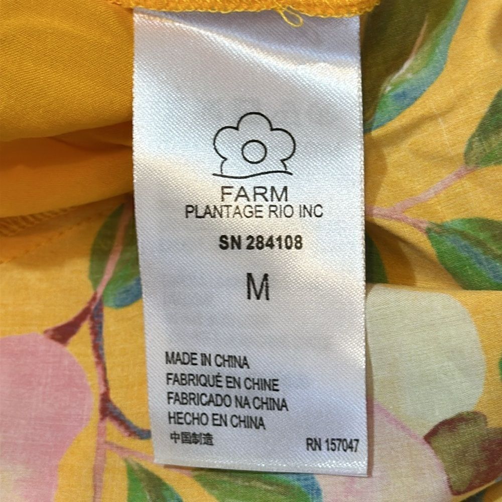 NEW Farm Rio mini cashew midi dress size M - Picture 11 of 14